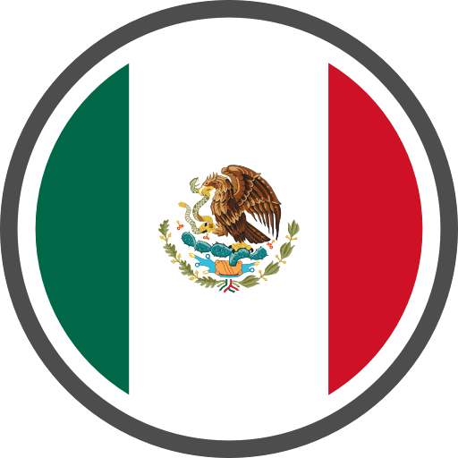 mexico flag round circle icon